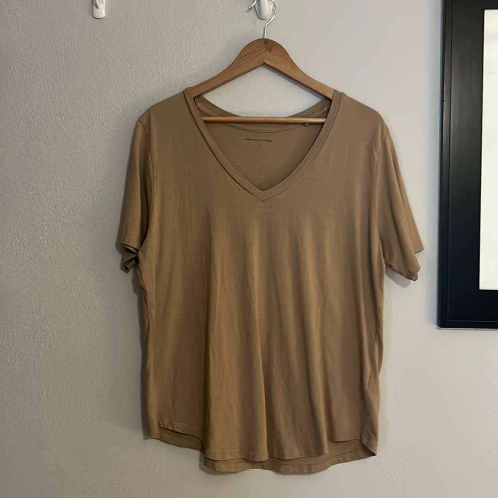Universal Standard V Rex V Neck T-Shirt Cotton Size S-14-16